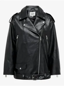 Women's black faux leather jacket ONLY Vera - Women #8782690