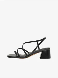 Black women's heeled sandals ONLY Aylin-3 - Women #9476938