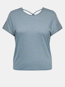 Blue-white striped T-shirt ONLY CARMAKOMA - Women #731382