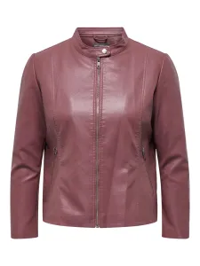 Old Pink Women's Leatherette Jacket ONLY CARMAKOMA New Melisa - Ladies