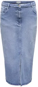 ONLY CARMAKOMA Dámska sukňa CARAYOE 15315856 Light Medium Blue Denim 3XL