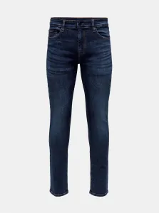 Tmavomodré pánske slim fit džínsy ONLY & SONS Loom #7168278