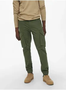 Voľnočasové nohavice pre mužov ONLY & SONS - zelená #5570596