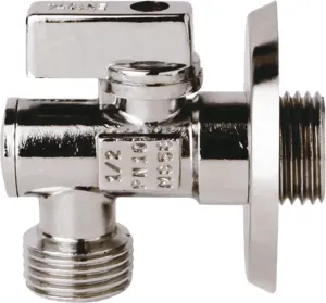 Práčkový rohový ventil s filtrom 1/2x3/4 + klapka Optima ET708L
