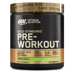 Predtréningový stimulant Gold Standard Pre-Workout - Optimum Nutrition, príchuť zelené jablko, 330g