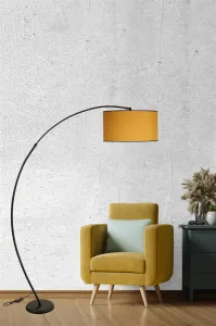 Stojacia lampa Misra Siyah 185 cm žltá