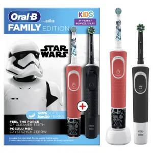 Oral B Family Edition Balenie 2 Elektrických Zubných Kefiek Black & Star Wars