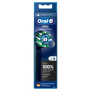 Oral B PRO Cross Action náhradné hlavice na zubnú kefku Black 4 ks