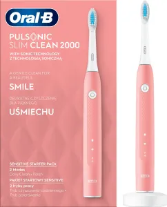 Oral B Pulsonic Slim Clean 2000 Pink sonická elektrická zubná kefka Pink #886891