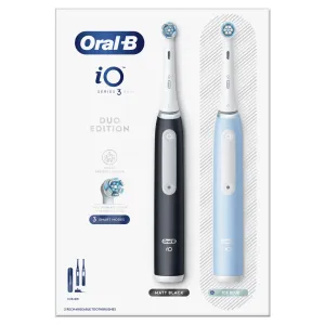 Oral-B iO 3 Dual Pack Black & Blue Elektrické zubné kefky 2 ks