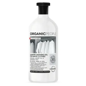 Organic People Eko prací gél na bielu bielizeň, vodná lilka a japonská ryža 1000 ml