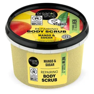 Organic Shop Mango & Sugar telový peeling pre hodvábnu pokožku 250 ml