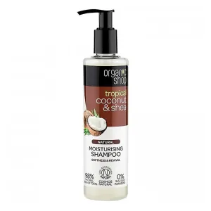 Organic Shop Natural Coconut & Shea hydratačný šampón pre suché a poškodené vlasy 280 ml