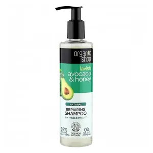 Organic Shop Natural Avocado & Honey regeneračný šampón pre suché a poškodené vlasy 280 ml