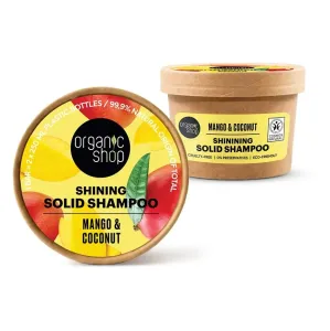 Organic Shop Tuhý šampón pre lesklé vlasy Mango a kokos 60 g
