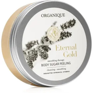Organique Vyhladzujúci cukrový telový peeling Eternal Gold (Body Sugar Peeling) 200 g