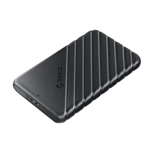 Orico External Hard Drive Enclosure HDD/SSD 2.5 inch 5 Gbps, USB 3.0 (black)