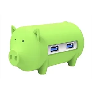 ORICO Piggy 3× USB 3.0 hub + SD card reader green