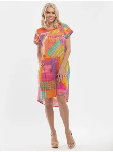 Letné a plážové šaty pre ženy Orientique - oranžová, ružová, fialová, tyrkysová
