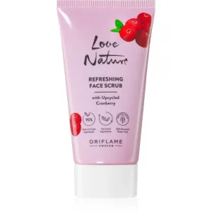Oriflame Love Nature Upcycled Cranberry osviežujúci pleťový peeling 30 ml