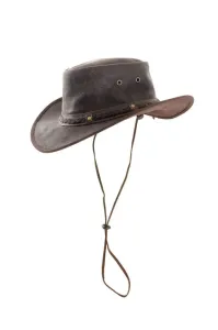 Origin Outdoors Crushable Kožený klobúk, hnedý