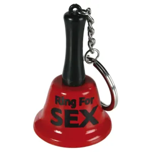 OOTB Ringing for Sex – prívesok na klúče, zvonček na sex (červeno-čierny)