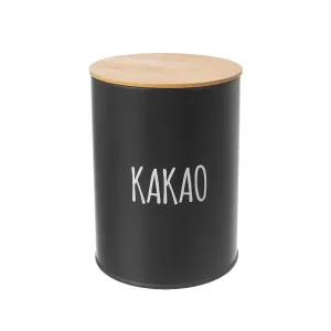 Orion Dóza plech/bambus pr. 11 cm Kakao BLACK