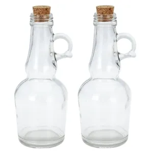 ORION Fľaša sklo + zátka korok 0,25 l 2 ks