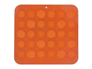 ORION Forma silikón na čokoládu KVETY 30 oranžová