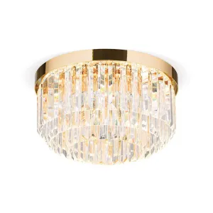 Stropné LED svietidlo Prism, zlaté, Ø 35 cm