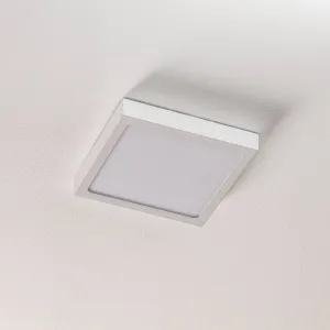 Nástenné LED lampa Vika, štvorec, biela, 18x18cm