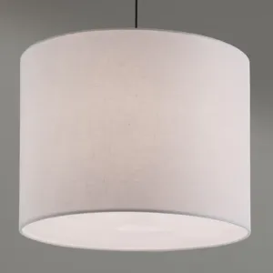 Závesná lampa Artak s bielym látkovým tienidlom