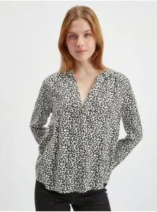 Orsay Black & White Ladies Patterned Blouse - Women #6116503