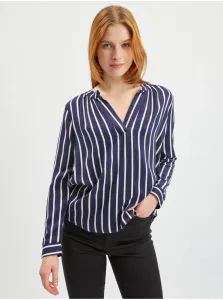 Orsay White-Blue Ladies Striped Blouse - Women #6156689
