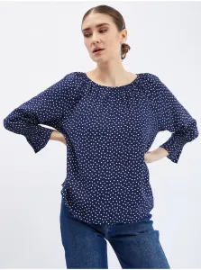 Orsay Dark blue lady polka dot blouse - Women #6370148