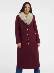 Orsay Burgundsko dámsky vlnený kabát - dámsky #8369092