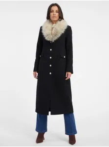 Orsay Dámsky čierny vlnený kabát - Ženy