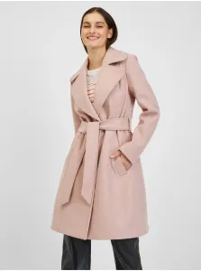 Orsay ružový dámsky zimný kabát s ramienkom - dámske
