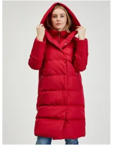 Červený dámsky prešívaný kabát #6514890