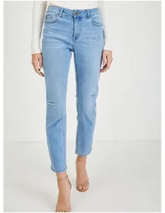 Svetlomodré dámske džínsy rovného strihu #6514651