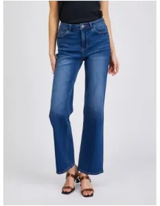 Tmavomodré dámske džínsy bootcut