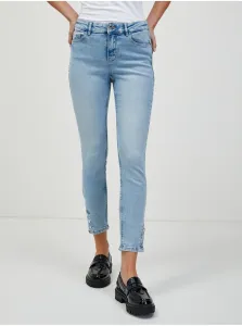 Svetlomodré skrátené džínsy úzkeho strihu ORSAY - ženy #4919453