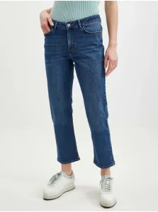 Tmavomodré dámske skrátené džínsy rovného strihu ORSAY - Ženy #6445793
