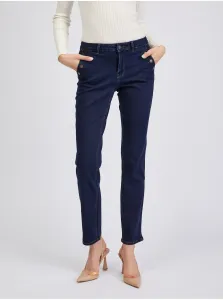 Tmavomodré dámske džínsy rovného strihu ORSAY - Ženy