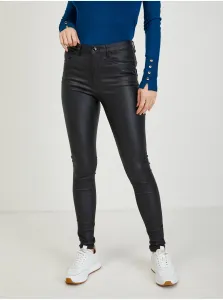 Black Leatherette Skinny fit pants ORSAY - Ladies