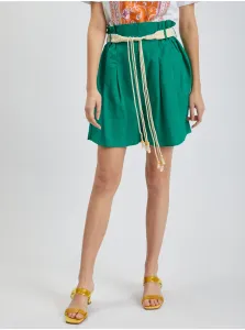 Orsay Green Ladies Linen Shorts - Women #6156958