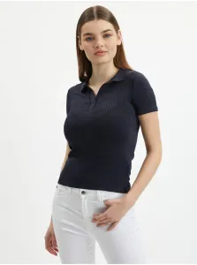 Orsay Dark blue Womens Knitted Polo T-Shirt - Women #6445629