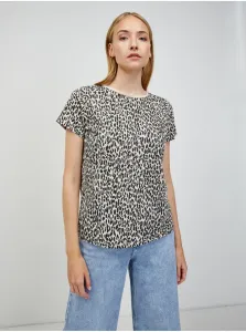 Beige T-shirt with animal pattern ORSAY - Women