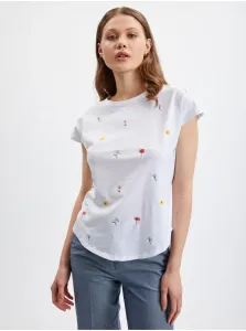 Orsay White Women Floral T-Shirt - Women