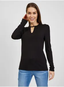Tričká s dlhým rukávom pre ženy ORSAY - čierna #585815